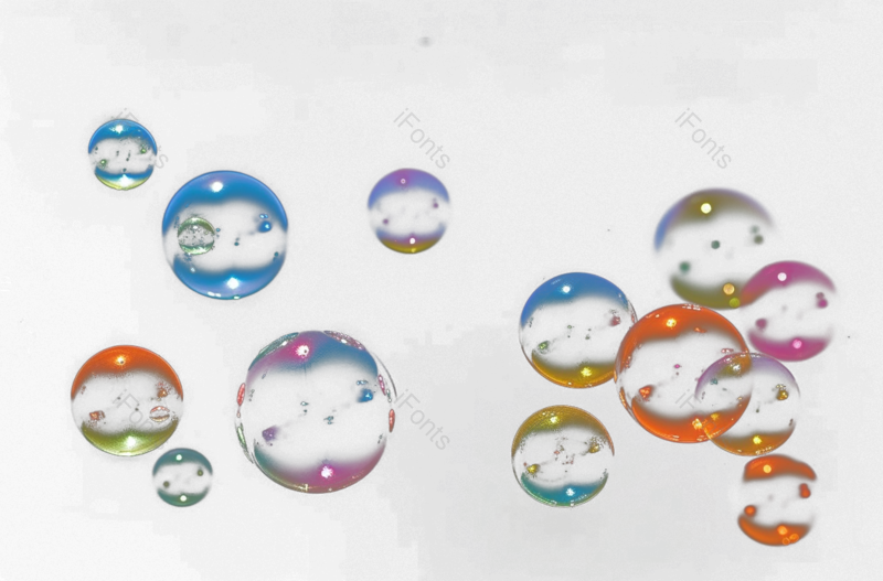 蓝色图片,气泡元素,设计元素PNG,炫彩免抠素材